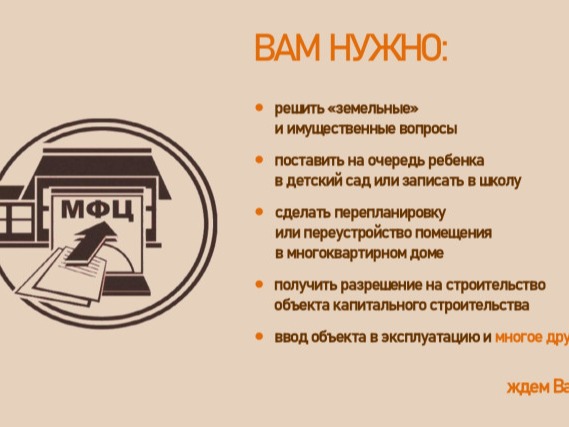 Получение услуг в МФЦ.
